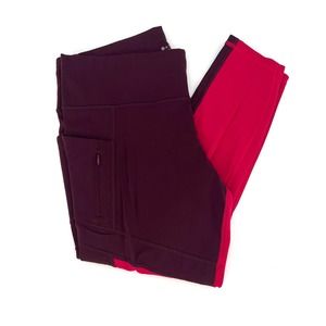 Athleta women’s burgundy leggings